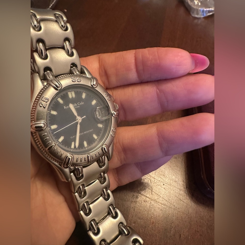 Kenneth Cole Metallic Silver Watch